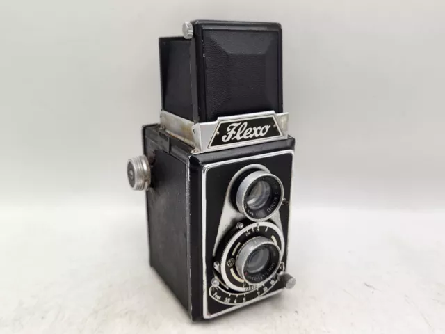 Cámara Flexo 6x6 120 TLR vintage con lentes dobles Enna Werk Ennar 7,5 cm 75 mm F4,5