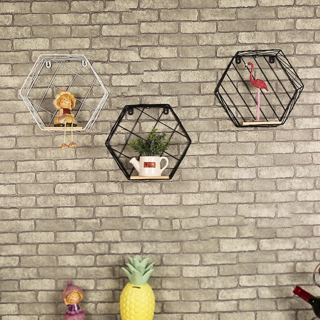 SUPPORT D'AFFICHAGE MURAL Mur Suspendus Rack Maille Hexagonale Plateau