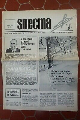 JOURNAL SNECMA 182 3/1972 3500ème ATAR RAVAUD CONCORDE PHENIX NUCLEAIRE MARCOULE 