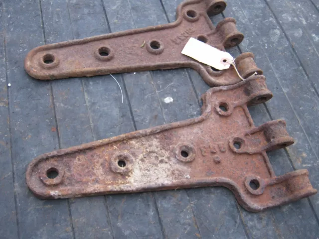 Antique Original Assorted Sizes Rustic Rusty Used Large Door Hinges