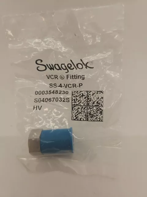 Swagelok SS-4-VCR-P, 1/4" MVCR Plug