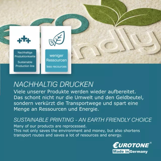 4x Eurotone ECO Patrone für Kyocera FS-C-5300-DN FS-C-5350-DN Ecosys P-6030-cdn 3