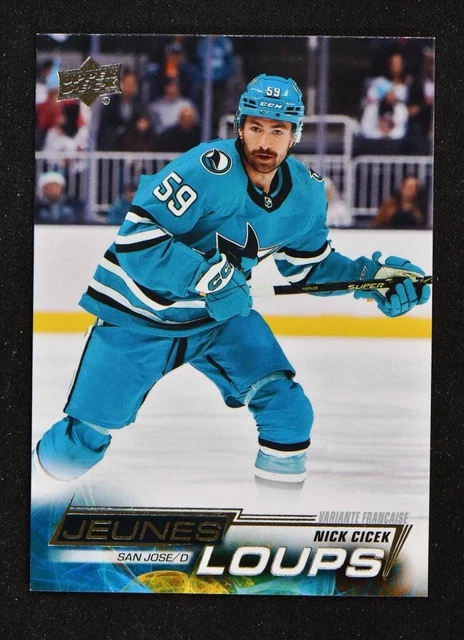 2022-23 UD Extended Series French Young Guns #707 Nick Cicek - San Jose Sharks