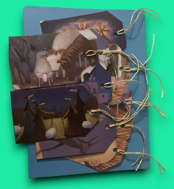 Gift Tags The Animal's Christmas Eve Little Golden Book (Pack 10) Upcycled