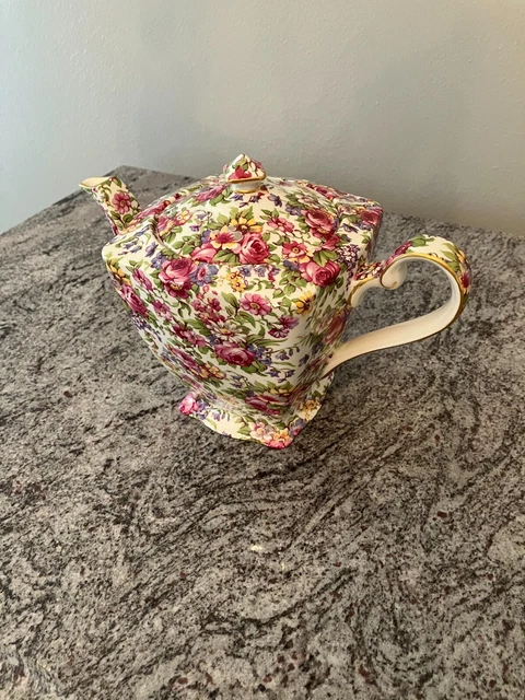 New Royal Winton Grimwades Ltd. England "Summertime" Chintz Teapot