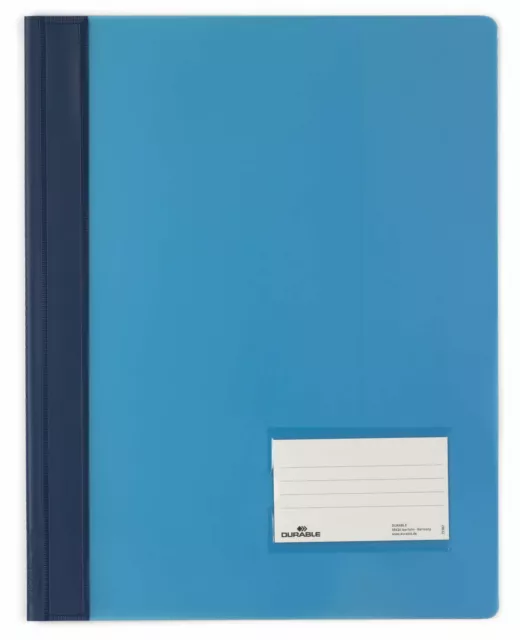 Durable 2680-06 Premium A4+ Schnellhefter DURALUX blau Sichthefter Schulhefter