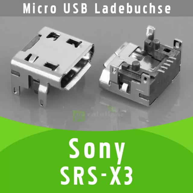 ✅ Sony SRS-X3 Bluetooth Lautsprecher Micro USB DC Buchse Ladebuchse Strombuchse