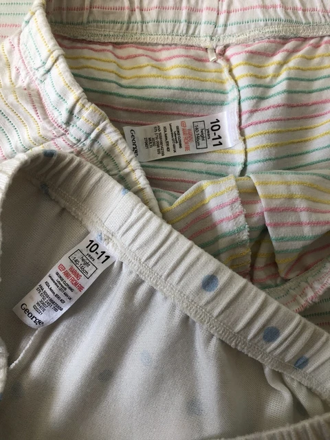 Girls Bundle Age 10 - 11 Years Pyjamas PJ Set Spring / Summer George 2