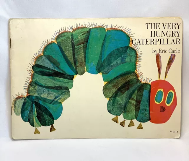 The Very Hungry Caterpillar Eric Carle 1974 Softcover Scholastic Vintage Book