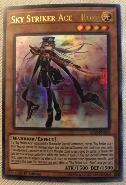 Alt Art Yugioh Sky Striker Ace Roze IGAS 20th Anniversary Secret