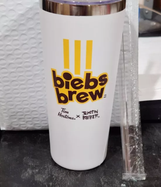 Tim Hortons x Justin Bieber Biebs Brew Tumbler Mug Limited Edition
