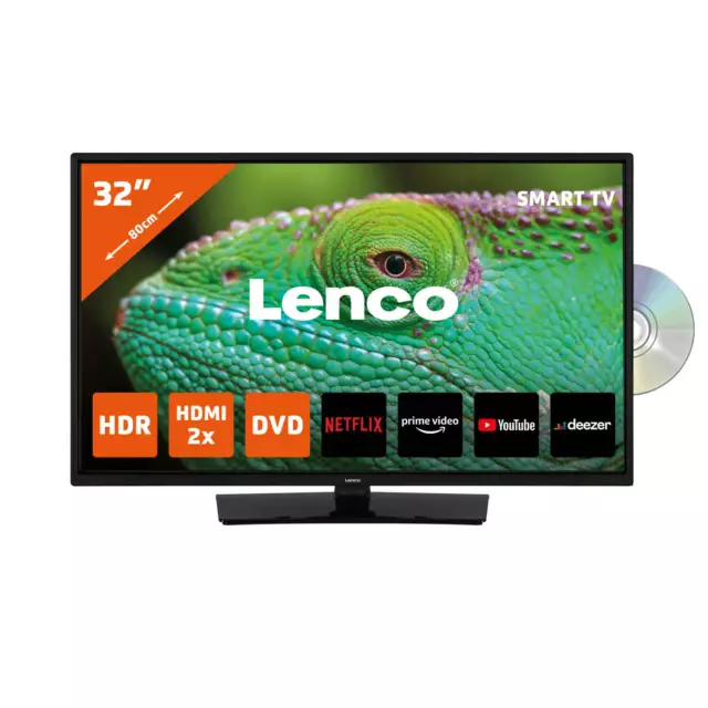 Lenco DVL-3273BK - 32-Zoll Smart TV Full HD - Fernseher mit integrierter DVD-Pla 2