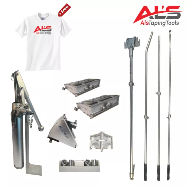 Platinum Finishing Set of Automatic Drywall Taping Tools w/ 3" Angle Head