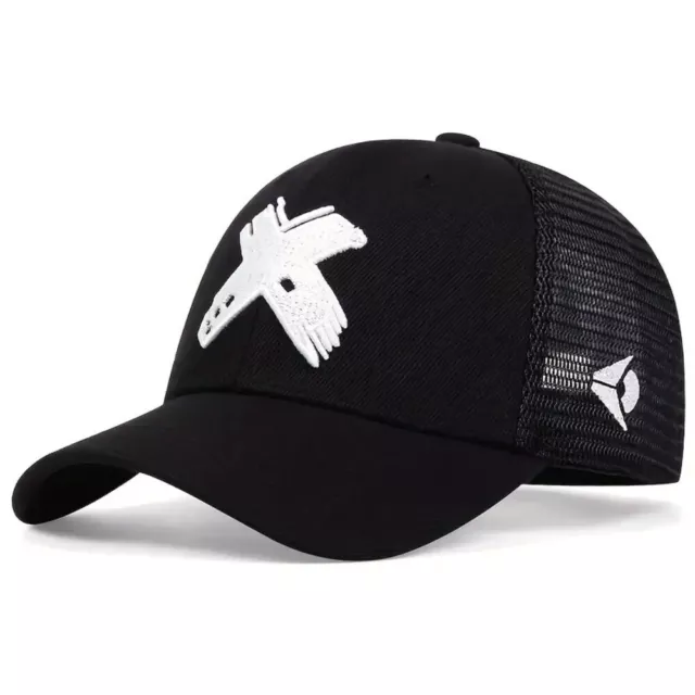 Mesh Baseball Cap X Letter Trucker Hats Trendy Breathable Caps
