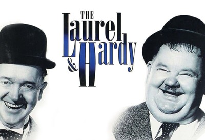 Hardy Laurel & Hardy Épais & Stupide Panneau Métallique Plaque Voûté 20 X 30 CM 