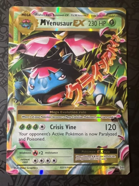 M Venusaur EX 2/108 XY Evolutions Rare Holo Pokemon Card - NM