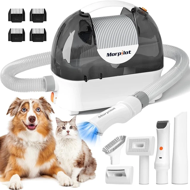 Kit Aspirapolvere For Toelettatura Cani, Tosatrici For Cani, Aspirazione 99% Peli Di Animali Domestici, Tolettatrice Professionale For Cani Con 7 - Foto 5