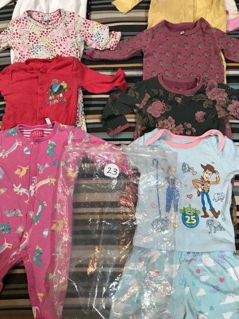 6-9 Months Baby Girl Nightwear Sleepsuits Pjs Bundle 🌈 2