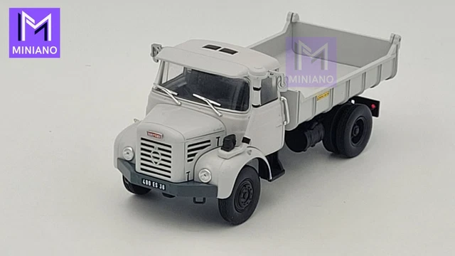 Camion Miniature Berliet L62 M3 1:43 Avec Benne Basculante - Modèle Collection Métal - BER72