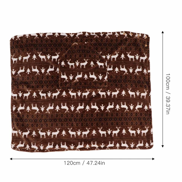 Coperta peluche sedia a rotelle mantenere al caldo lavabile per coperta sedia a rotelle invernale