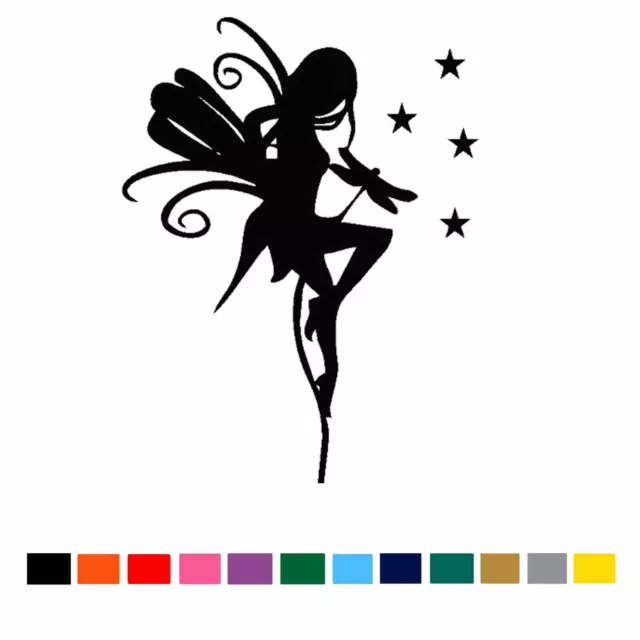 PRETTY FAIRY Funny Vinyl Sticker Car Window Wall Decals Art Girls Stickers Art