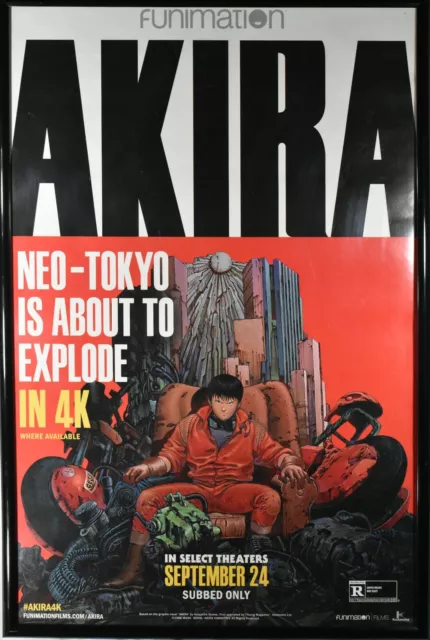 AKIRA Funimation Neo-Tokyo is about to Explode 27x40 Movie Poster Double SIded