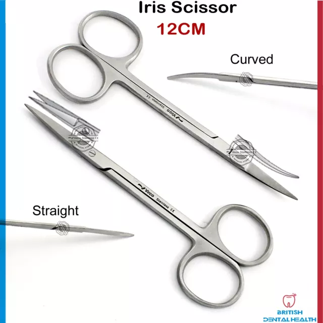 Iris Scissors Droit Et Courbé Neuf Medical Chirurgical Implant Dentaire