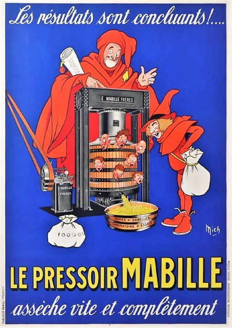LE PRESSOIR MABILLE ASSÈCHE VITE ET COMPLÉTEMENT - Mich - A3 plastifié -