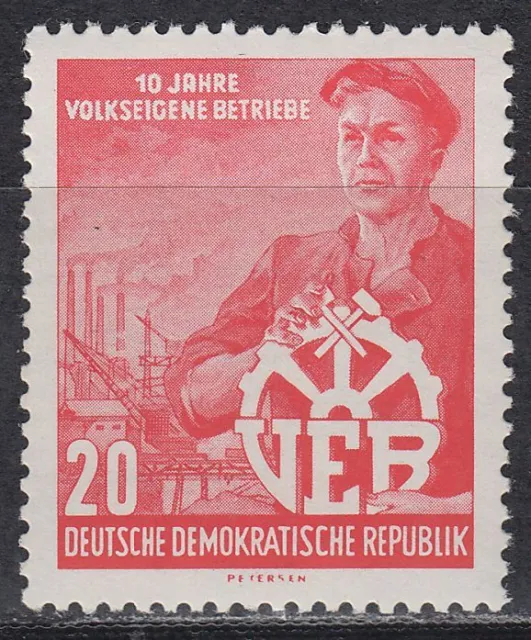 DDR East Germany 1956 ** Mi.527 Volkseigene Betriebe VEB Industrie Industry
