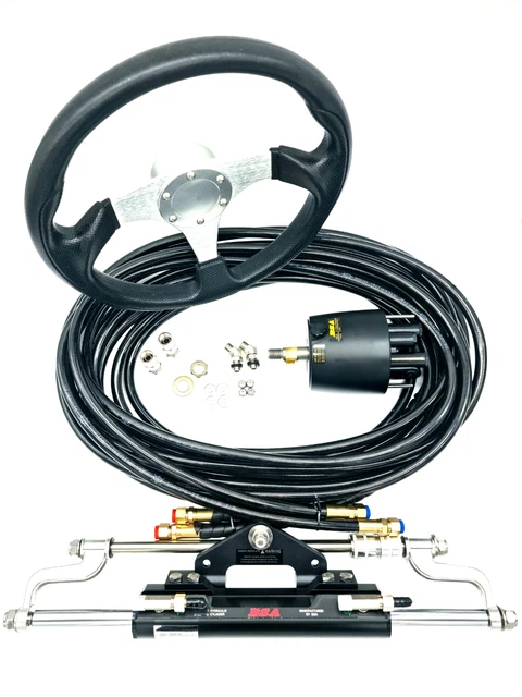 Volant de sport hydraulique pour bateau La direction hors-bord convient à...