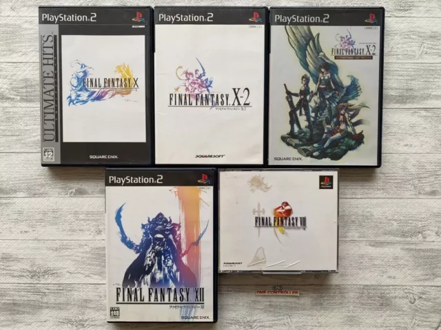 SONY PlayStation PS 1 & 2 FINAL FANTASY Ⅷ & X & X-2 & Ⅻ set from Japan