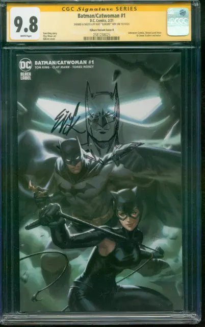 Batman Catwoman 1 SS 9.8 Ejikure Sketch Remark Variant B 2/21