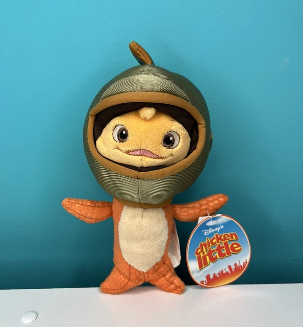 Disney Chicken Little Fish Out of Water Plush With Tags 8" Rare Stuffed Goldfish