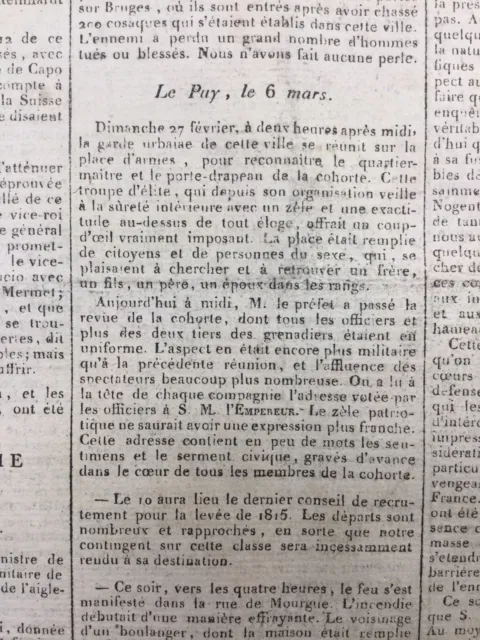 Le Puy en 1814 Rouen Toulon Draguignan Maisons-Alfort Vétérinaire Milan Italie 2