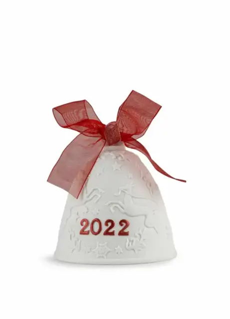 Lladro Ltd Ed 2022 Annual Red Christmas Bell #18469 Brand New In Box Save$$ F/Sh