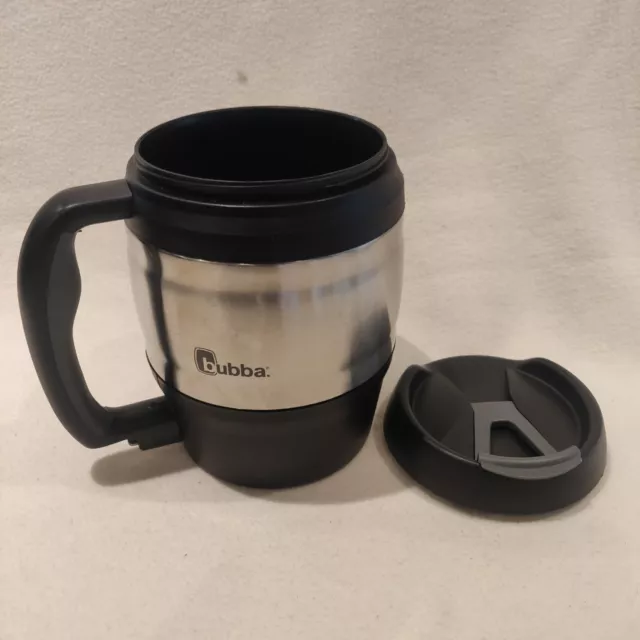 Inzone Bubba 52 oz / 1.5L Black Insulated Coffee Drinks Food Mug. BPA Free.