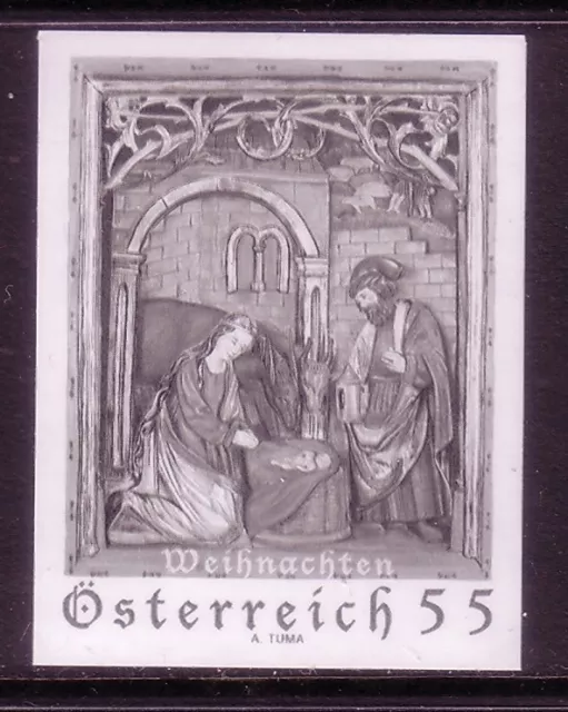 Österreich Schwarzdruck Mi-Nr. 2693 Postfrisch(Mint) Weihnachten 2007