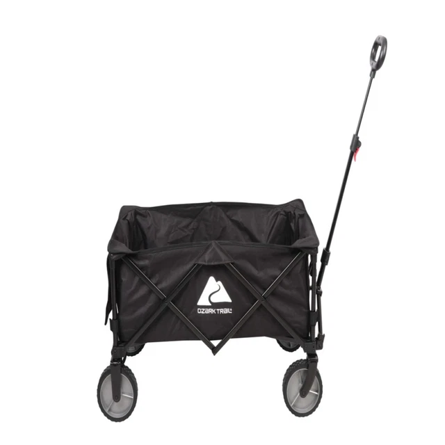 Ozark Trail Folding Multipurpose Camp Wagon Cart, Black