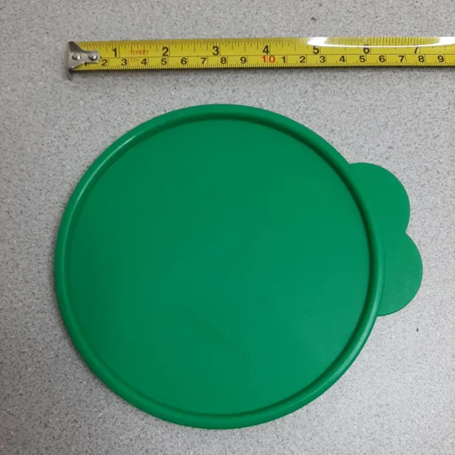 Vintage Tupperware Replacement Lid #2541 Butterfly C Tab Green LID ONLY