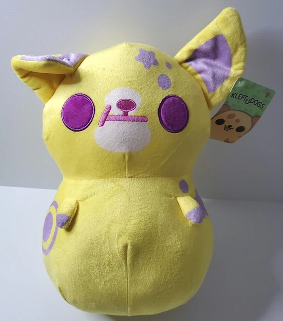KLEPTODOGS YELLOW KLEPTO Dogs Plush Soft Stuffed Toy Animal