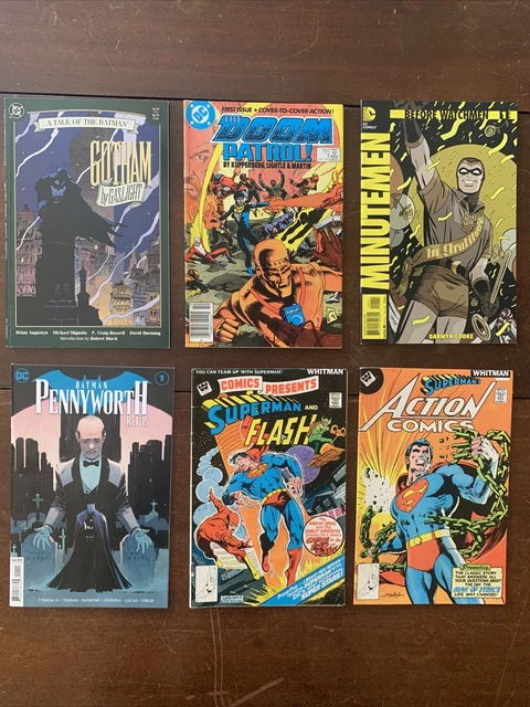 Gotham By Gaslight Autographed DOOM PATROL 1 Minutemen 1 WHITMAN-DC VARIANTS LOT