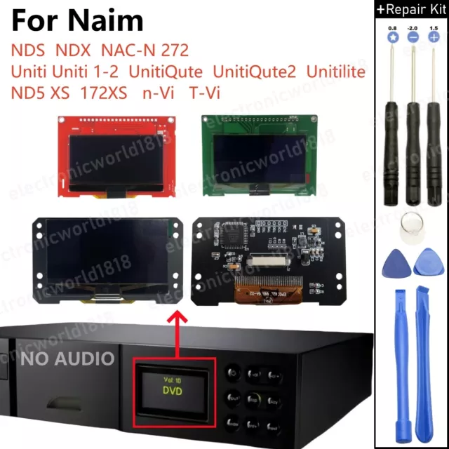 For Naim NDX Network Player Audio Music Streamer OLED Pantalla Piezas NUEVO