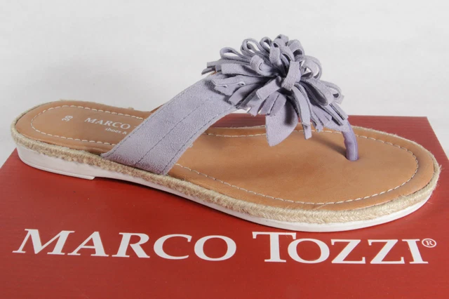 Marco Tozzi Sandales Tongs Mules Sandales Cuir Neuf
