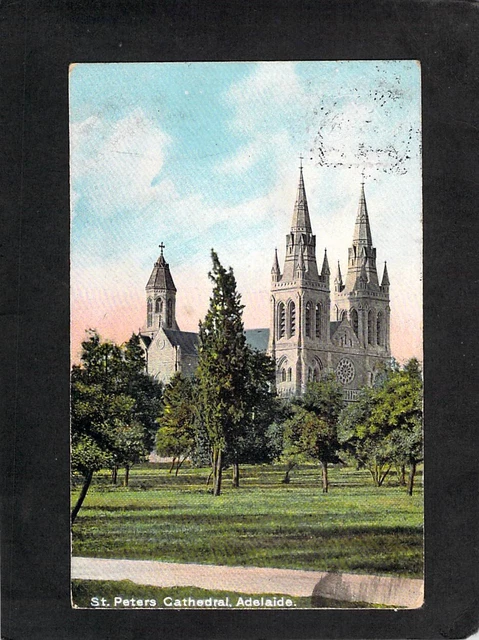 B0872 Australia SA St Peters Cathedral Adelaide vintage postcard
