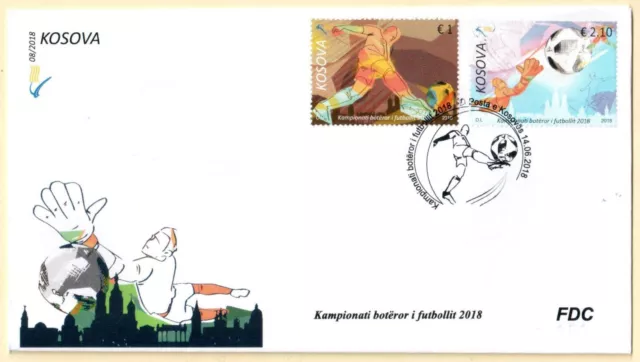 Kosovo Stamp 2018. FIFA World Football Cup - Russia 2018. FDC Set MNH