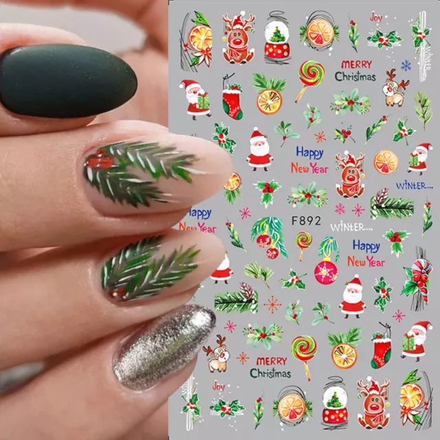 Pegatina de uñas malvada calabaza espeluznante manicura lindo cráneo de dibujos animados 〇