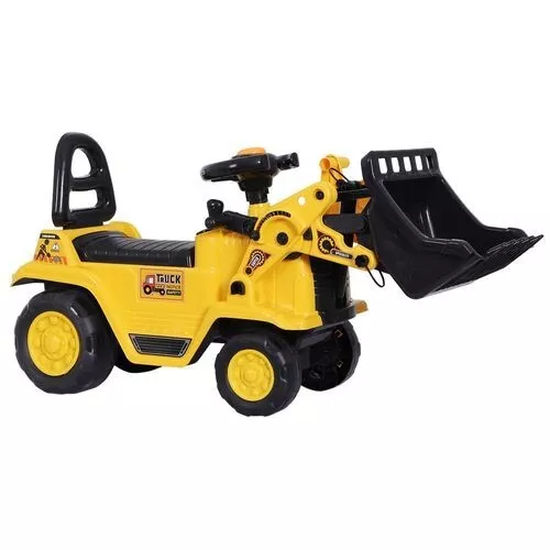 Ride-On Bulldozer Toddler Digger Excavator Construction Truck - YELLOW