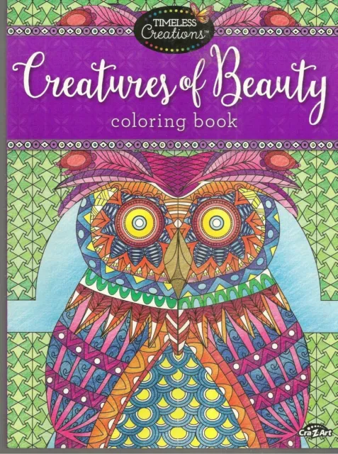 Cra-Z-Art Timeless Creations Coloring Book, Wild at Heart, 64 pages - New