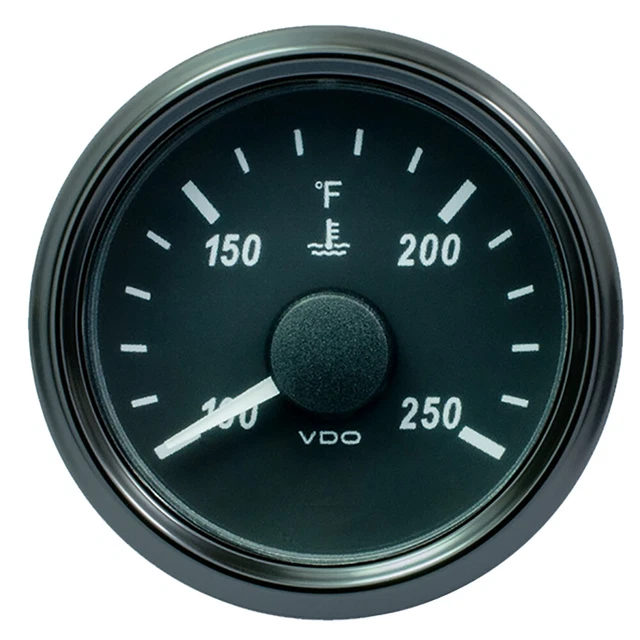 VDO SingleViu 52mm (2-1/16"") Water Temp. Gauge - 250&deg; F - 291-22 OHM