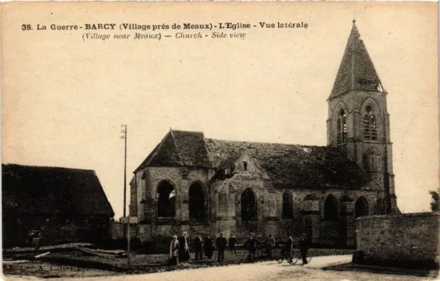 CPA AK Militaire - Barcy - L'Eglise - Vue Laterale - Ruines (697941)